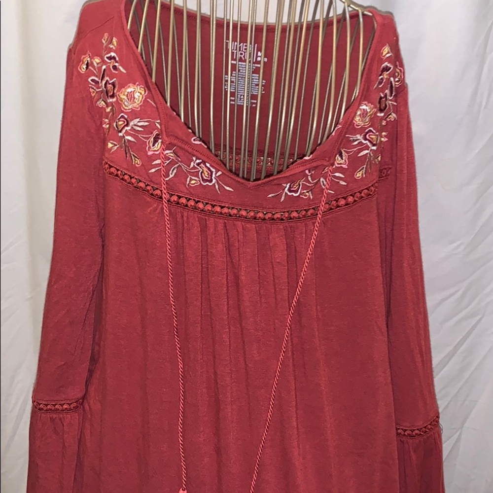 Red blouse